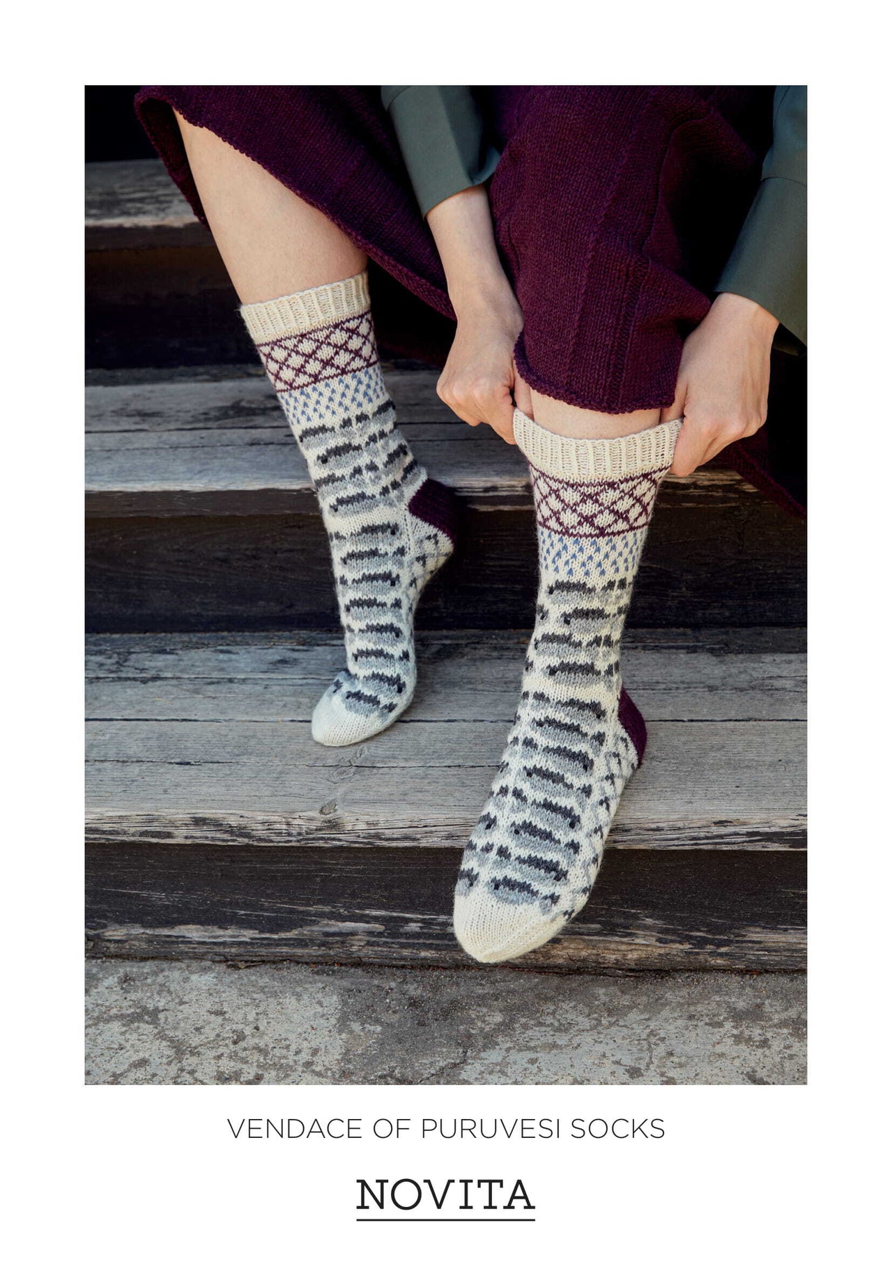 Vendance of Puruvesi Socks in Novita Nalle - NFFP005 - Downloadable PDF