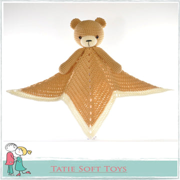 Lovey Blanket Bear Security Blanket Teddy