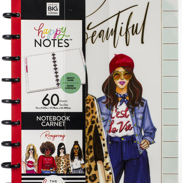 Happy Planner X Rongrong Notebooks W/60 Sheets - Life Is Beautiful