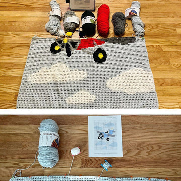 Airplane Baby Blanket