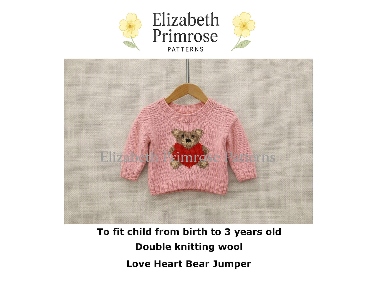 Love Heart Bear Jumper P172