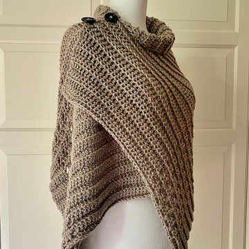 Beginner's Button Wrap Shawl: Best-Beginners-Button-Wrap Around