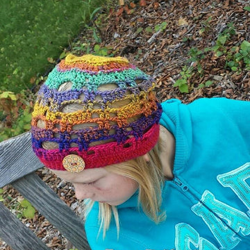 "Diagonal Chevron" Slouch