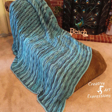 Sea Breeze Blanket Afghan Twin - King