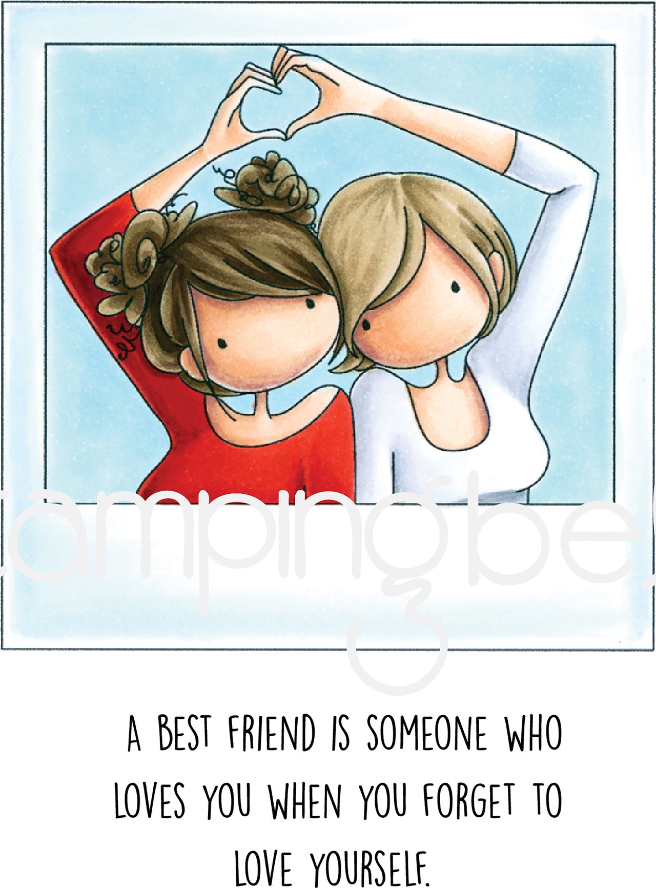 Stamping Bella Cling Stamps - Uptown Girl Snapshots-I Heart You