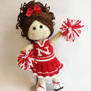Cheerleader Knit Doll