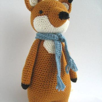 Fox with Scarf Crochet Amigurumi Pattern