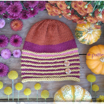 "Blaze" Endless Stripes Beanie