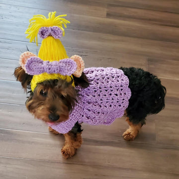 Troll Dog Dress and Hat