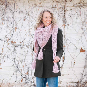 At First Blush Triangle Scarf