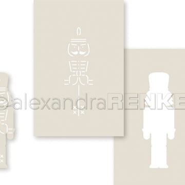 Alexandra Renke Stencil 3.9"X5.9" 3/Pkg - Nutcracker