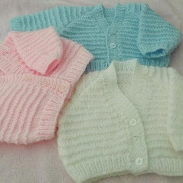 Garter stitch Pattern baby cardigan