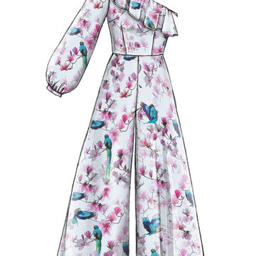 McCall's Misses'/Miss Petite Romper, Jumpsuit and Belt M7815 - Sewing Pattern