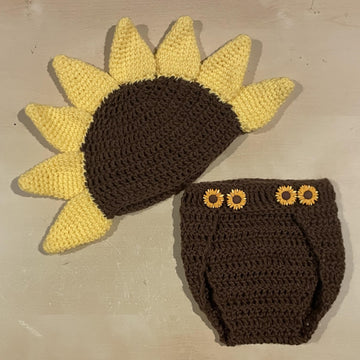 Sunflower Baby Outfit 0-3 months