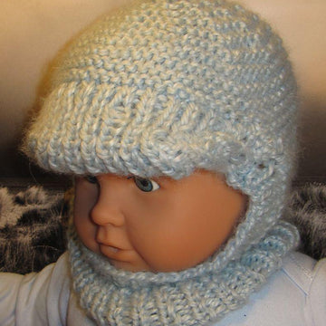 Baby Peak Garter Stitch Balaclava