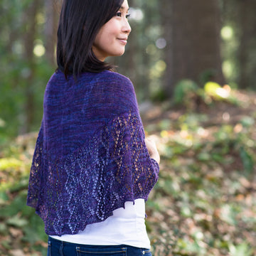 Rivoli Shawl in SweetGeorgia Merino Silk Lace - Downloadable PDF