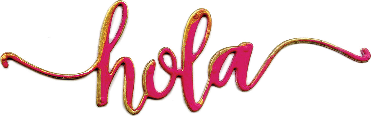 Sizzix Thinlits Dies By Luisa Elena Guillen - Hola (Hello)