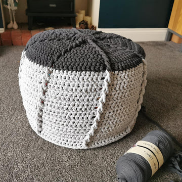 Twisted Cable Pouf