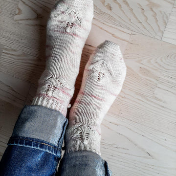 Leaf Flower Socks