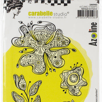 Carabelle Studio Cling Stamp A6 By Azoline - Delicious Flowers