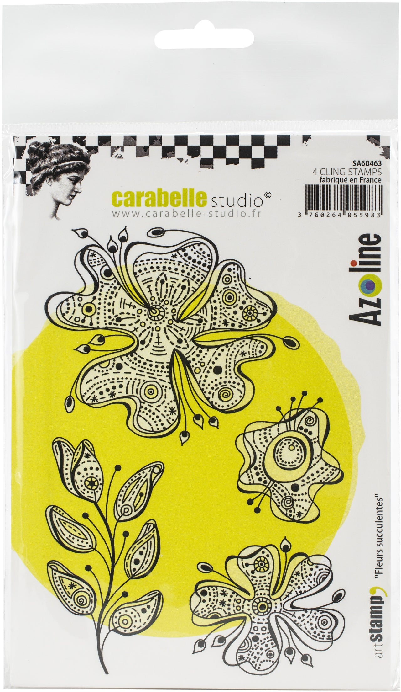 Carabelle Studio Cling Stamp A6 By Azoline - Delicious Flowers