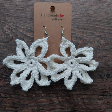 Flora Flower crochet earrings