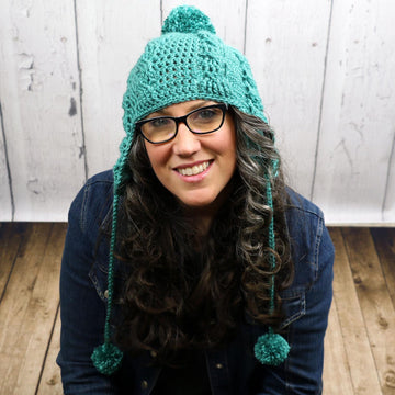 Aspen Cabled Ear Flap Beanie