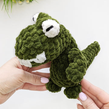 Crochet dinosaur pattern, amigurumi dino T-Rex pattern