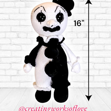 Black And White Horror Clown