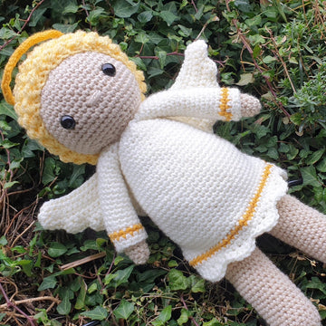 Christmas crochet dolls angel elf rudolph santa claus