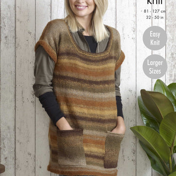 Ladies Tunic And Top in King Cole Sprite DK - 5021 - Downloadable PDF