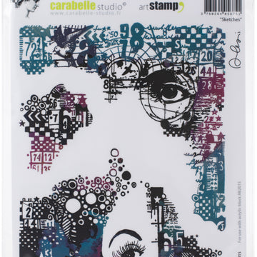 Carabelle Studio Cling Stamp A5 By Alexi - Sketches