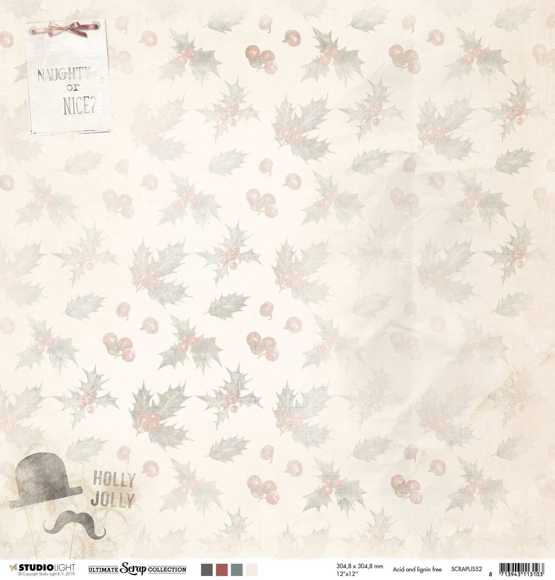 Studio Light Ultimate Scrap Collection Double-Sided Cardstock 12"X12" 10/Pkg - NR. 52