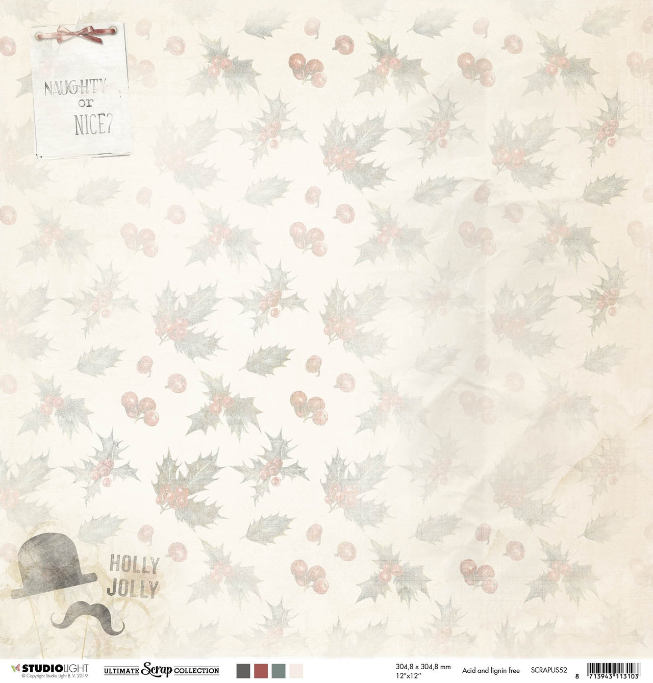 Studio Light Ultimate Scrap Collection Double-Sided Cardstock 12"X12" 10/Pkg - NR. 52