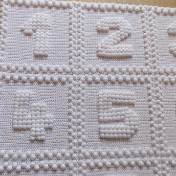 Numbers One Piece Baby Blanket