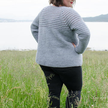 Simple Top Down Raglan Cardigan
