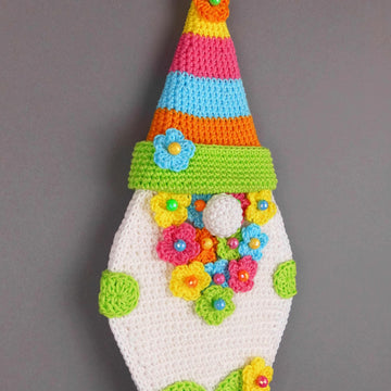 Crochet pattern Easter gnome & spring gnome easy from scraps of yarn