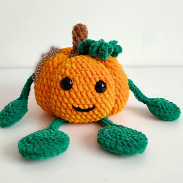 Mr. Tendrils, the Pumpkin / Gehäkelte Kürbisfigur