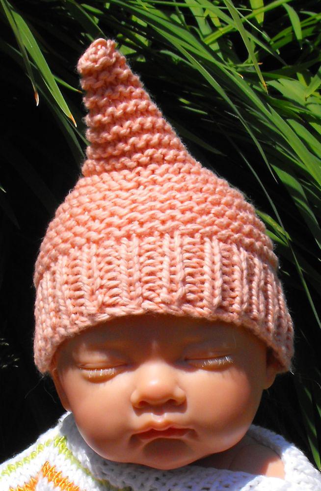Baby Peach Pixie Hat