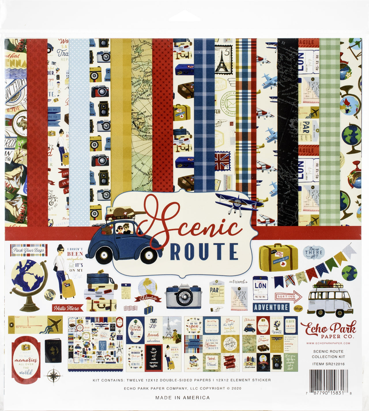 Echo Park Paper Echo Park Collection Kit 12"X12" - Scenic Route