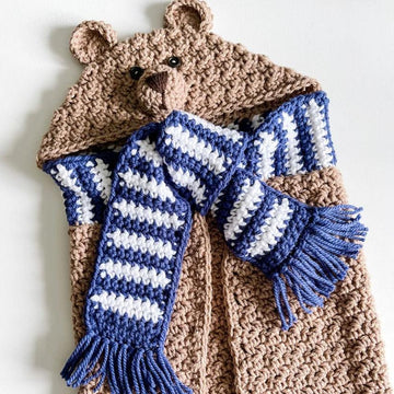 Hooded Woodland Bear Blanket