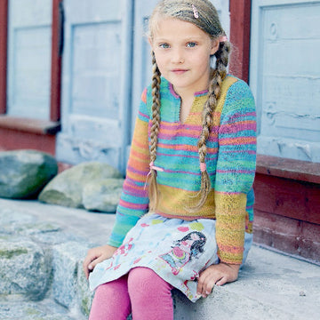 Mädchenpullover in Schachenmayr Cotton Bamboo Batik - 01604 - Downloadable PDF