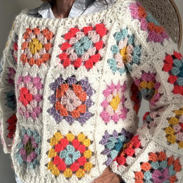 Granny Square Mohair sweater