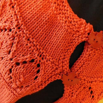 Adult and Baby versions for Leaf Yoke Cardi