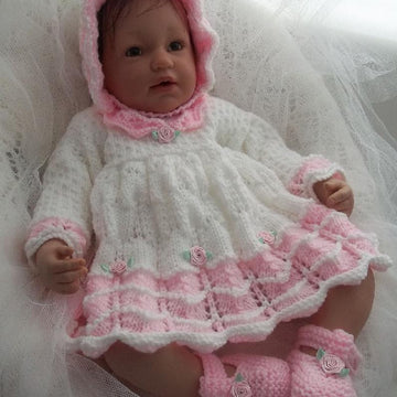 Baby Dress, Bonnet & Shoes Pattern #45