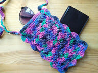 Crochet Phone Pouch Pattern Beginner Crossbody Bag PDF Easy Mobile Sling Crochet Pattern DIY Phone Holder Simple Crochet Pouch Pattern