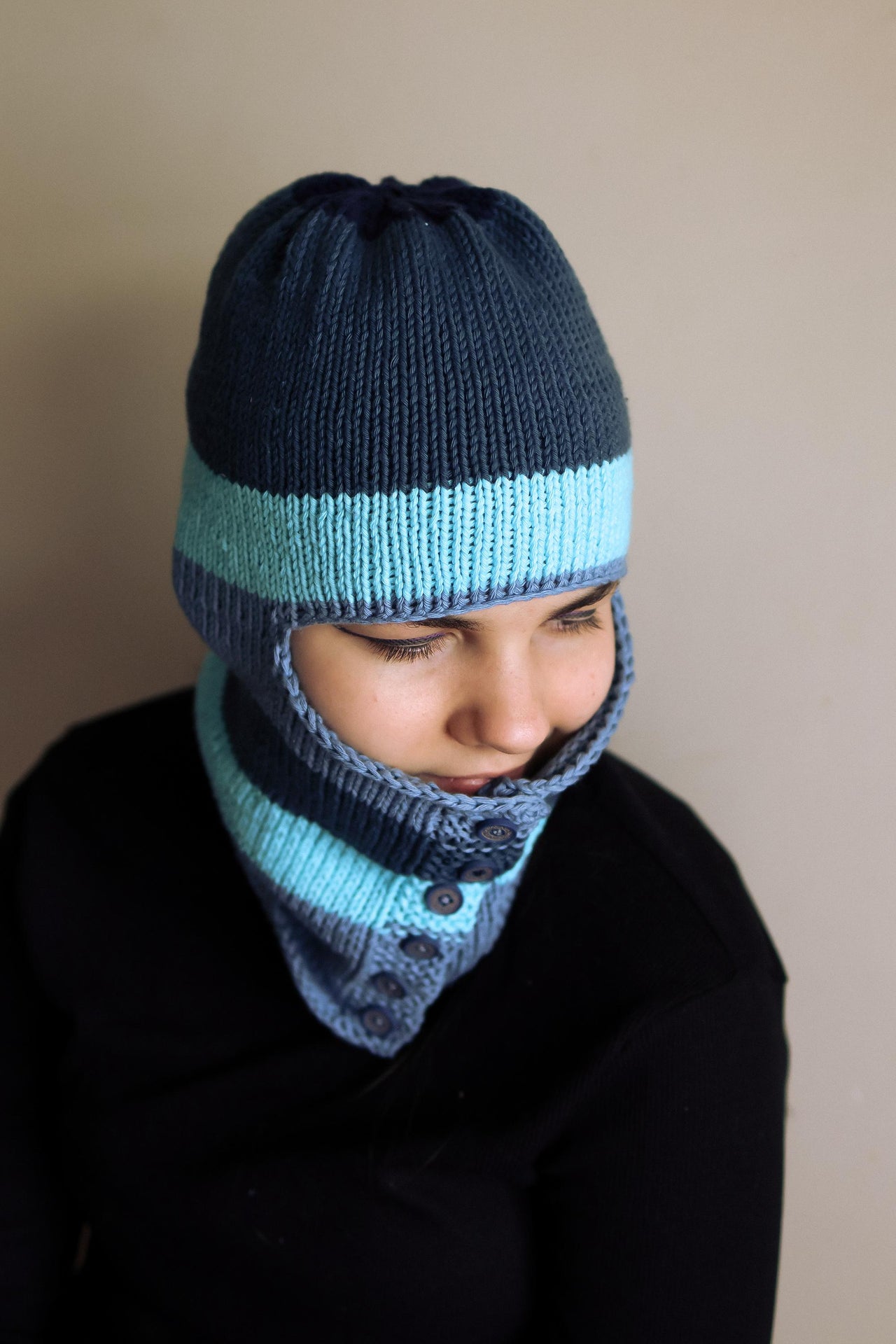 Ace Ski Mask - for Aran yarn