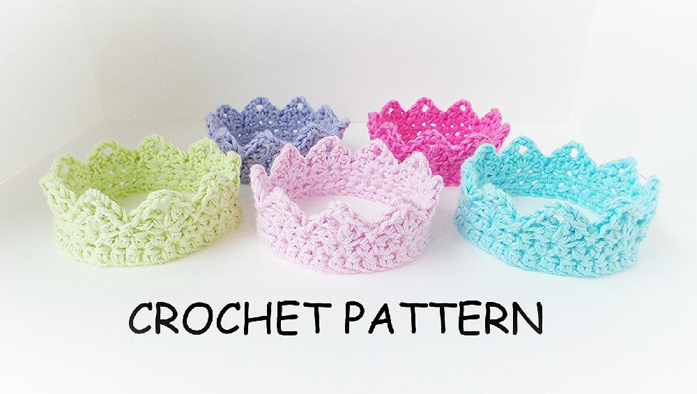Crochet Crown Pattern UK By KJD