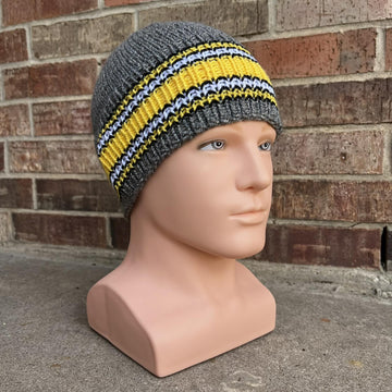 Team Beanie -- a loom knit pattern