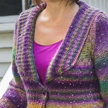 Garter Check Cardigan #187